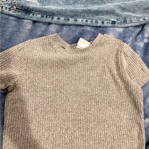 Rue21 Gray Ribbed Kids' Tee